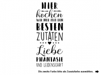 Wandtattoo Die besten Zutaten Motivansicht