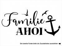 Wandtattoo Familie Ahoi