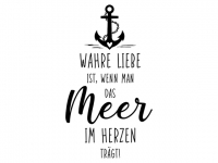 Wandtattoo Wahre Liebe Meer Motivansicht