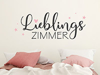 Wandtattoo Lieblingszimmer im Schlafzimmer