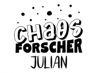 Wandtattoo Chaosforscher mit Name