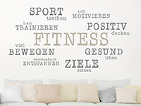 Wandtattoo Fitness Gesundheit Sport