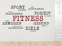 Wandtattoo Fitness Gesundheit Sport im Flur