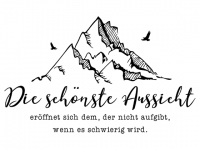 Wandtattoo Die schönste Aussicht