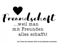 Wandtattoo Freundschaft mit Herz