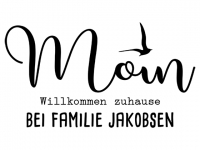 Wandtattoo Moin Willkommen mit Wunschname Motivansicht