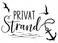 Wandtattoo Privatstrand