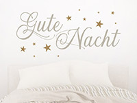 Wandtattoo Gute Nacht und Sterne