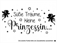 Wandtattoo Süße Träume kleine Prinzessin