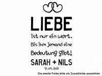 Wandtattoo Liebe ist nur...