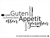 Wandtattoo Guten Appetit Wortwolke