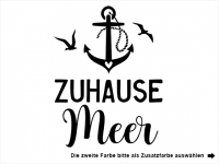 Wandtattoo Zuhause Meer Motivansicht