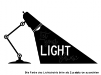 Wandtattoo Let your light shine Motivansicht