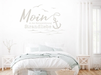 Wandtattoo Moin Ferienwohnung mit Name im Schlafzimmer