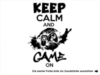 Wandtattoo Keep calm and game on Motivansicht