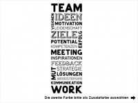 Wandtattoo Teamwork Motivansicht