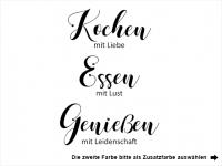 Wandtattoo Kochen Essen Genießen