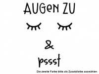 Wandtattoo Augen zu und pssst