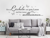 Wandtattoo Lächeln willkommen | Bild 3