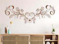 Wandtattoo Boho Ornament im Wohnzimmer