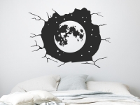 Wandtattoo Mond hinter der Wand