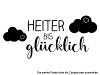 Wandtattoo Heiter bis glücklich