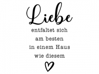 Wandtattoo Liebe entfaltet sich