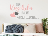 Wandtattoo Beim Kuscheln... im Schlafzimmer