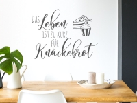 Knäckebrot Wandtattoo im Esszimmer