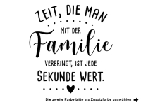 Wandtattoo Zeit mit der Familie Motivansicht