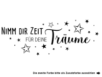 Wandtattoo Nimm dir Zeit für deine Träume Motivansicht