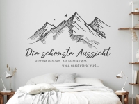 Wandtattoo Berge mit Aussicht