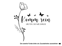 Wandtattoo Willkommensblüte