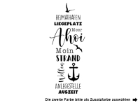 Wandtattoo Maritime Worte