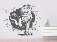 Wandtattoo Dino T-Rex im Kinderzimmer