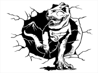 Wandtattoo Tyrannosaurus Rex Dinosaurier