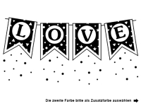 Wandtattoo Love mit Punkten