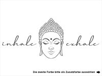 Wandtattoo Buddha Kopf Motivansicht