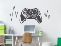 Wandtattoo Game Controller Herzlinie