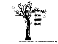 Wandtattoo Süßer Vogelhausbaum