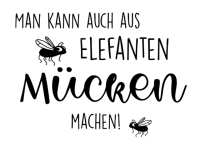 Wandtattoo Aus Elefanten Mücken machen