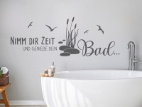 Wandtattoo Genieße dein Bad | Bild 3