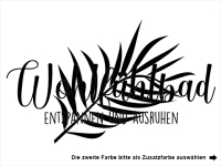 Wandtattoo Entspannen im Wohlfühlbad