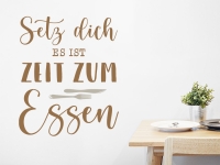 Wandtattoo Zeit zum Essen in der Küche