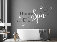 Wandtattoo Home Spa mit Seifenblasen