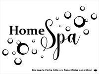 Wandtattoo Home Spa mit Seifenblasen