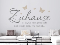 Wandtattoo Zuhause lachen | Bild 2