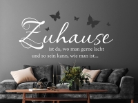 Wandtattoo Zuhause ist da