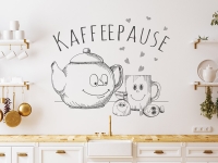 Wandtattoo Kaffeepause in der Küche