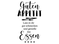 Wandtattoo Lass es dir gut schmecken Motivansicht